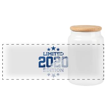 ÉDITION LIMITÉE 6E ANNIVERSAIRE 2020 - Boîte à biscuits avec couvercle en bois - blanc - Devant