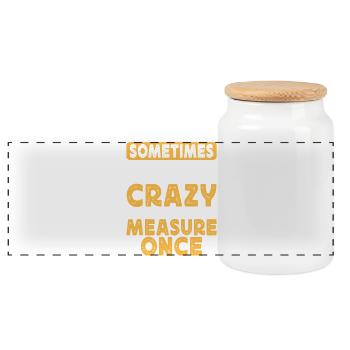 Cadeau drôle de menuisier - Boîte à biscuits avec couvercle en bois - blanc - Devant