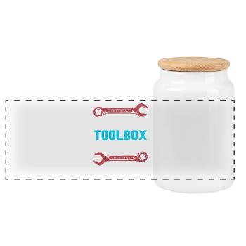 Génie mécanique Ingénieur mécanique - Boîte à biscuits avec couvercle en bois - blanc - Devant