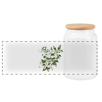 Humanité Égalité Laisser pousser les racines - Boîte à biscuits avec couvercle en bois - blanc - Devant