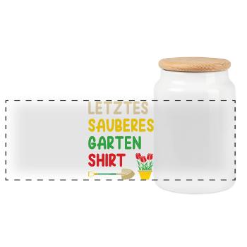 Jardinage horticulture, expressions du jardinage - Boîte à biscuits avec couvercle en bois - blanc - Devant