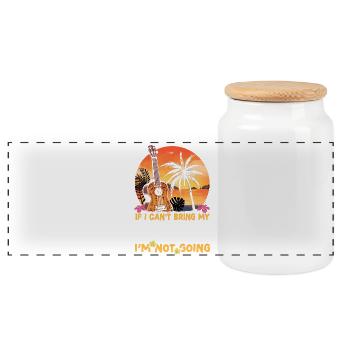 Hawaiian Ukulele Uke If I Can't - Panorama Keksdose mit Holzdeckel - Weiß - Vorne