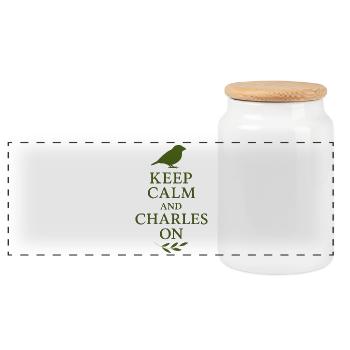 Charles Darwin Don Natural - Boîte à biscuits avec couvercle en bois - blanc - Devant