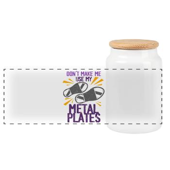 Tap Dance, Tap Dancer, Tap Dancer, Stepper - Panoramic Cookie Jar with Wooden Lid - white - Front
