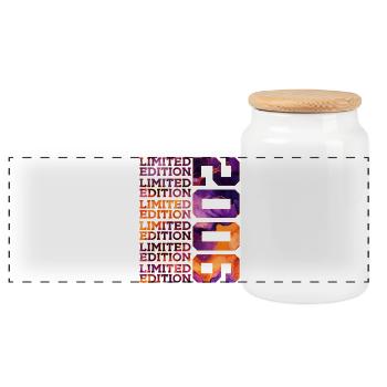 20E ANNIVERSAIRE ÉDITION LIMITÉE 2006 - Boîte à biscuits avec couvercle en bois - blanc - Devant