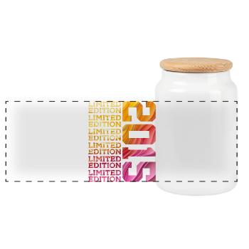 ÉDITION LIMITÉE 2015 11 ANS 11E ANNIVERSAIRE - Boîte à biscuits avec couvercle en bois - blanc - Devant