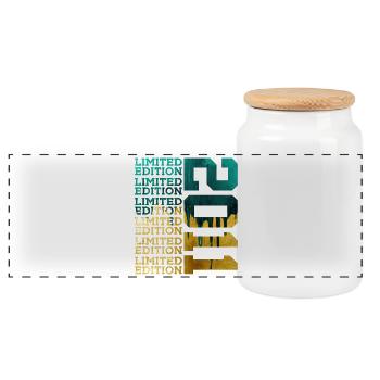 LIMITED EDITION 2011 15 JAHRE 15. GEBURTSTAG - Panorama Keksdose mit Holzdeckel - Weiß - Vorne