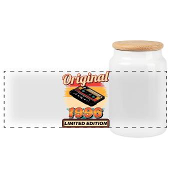 Édition Originale Limitée 1996 - Boîte à biscuits avec couvercle en bois - blanc - Devant