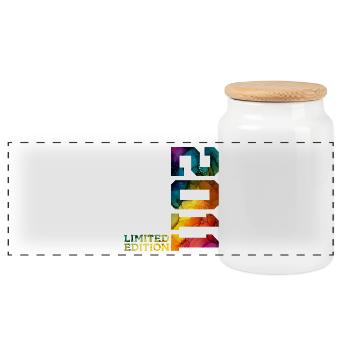 LIMITED EDITION 2011 15 JAHRE 15. GEBURTSTAG - Panorama Keksdose mit Holzdeckel - Weiß - Vorne