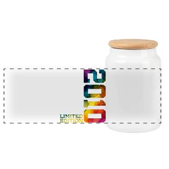 LIMITED EDITION 2010 16 JAHRE 16. GEBURTSTAG - Panorama Keksdose mit Holzdeckel - Weiß - Vorne
