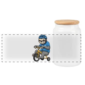 Vélo de route Vélo Vélo Sport Vélo VTT - Boîte à biscuits avec couvercle en bois - blanc - Devant