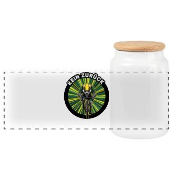 Vélo de route Vélo Vélo Sport Vélo VTT - Boîte à biscuits avec couvercle en bois - blanc - Devant