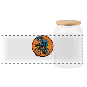 Vélo de route Vélo Vélo Sport Vélo VTT - Boîte à biscuits avec couvercle en bois - blanc - Devant