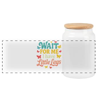 Idée de cadeau amusant pour un mème d’humour de proverbe mignon - Boîte à biscuits avec couvercle en bois - blanc - Devant