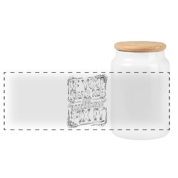 Nurse Educator If You Hear Me Say Nurse Instructor - Panorama Keksdose mit Holzdeckel - Weiß - Vorne