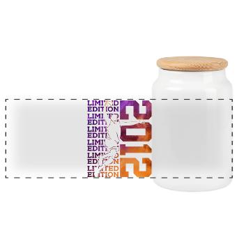 ÉDITION LIMITÉE 2012 BASKETBALL 14E ANNIVERSAIRE - Boîte à biscuits avec couvercle en bois - blanc - Devant