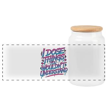 Hospital Pharmacist I Dose Things Pharmaceutical - Panorama Keksdose mit Holzdeckel - Weiß - Vorne