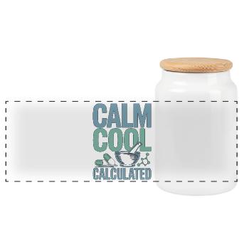 Pharmacien de l’hôpital Calme Calme Calculé Hospitalisation - Boîte à biscuits avec couvercle en bois - blanc - Devant