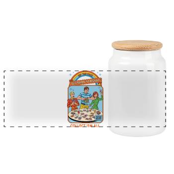Rip The Pack Préparez-vous à révéler Collectez-les tous - Boîte à biscuits avec couvercle en bois - blanc - Devant