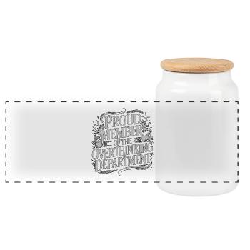 Étudiant pharmacien Membre fier Stagiaire en pharmacie - Boîte à biscuits avec couvercle en bois - blanc - Devant