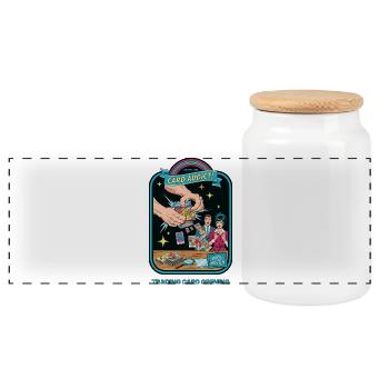 Card Addict Pack Master Trading Card Opening Card - Panoramic Cookie Jar with Wooden Lid - white - Front