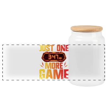 Gamer Gaming Contrôleurs de Jeux Jeux Gaming - Boîte à biscuits avec couvercle en bois - blanc - Devant