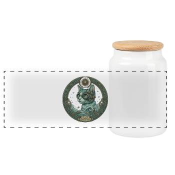 Cyprus Guardian - Boîte à biscuits avec couvercle en bois - blanc - Devant