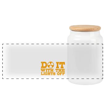 MRI Radiologist Radiology Rad Tech X-ray - Panoramic Cookie Jar with Wooden Lid - white - Front