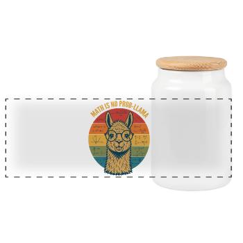 Les maths ne sont pas un t-shirt de prof de maths à problèmes - Boîte à biscuits avec couvercle en bois - blanc - Devant