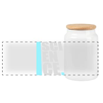 Déclaration scientifique : Déclaration sur l’éducation des nerds - Boîte à biscuits avec couvercle en bois - blanc - Devant