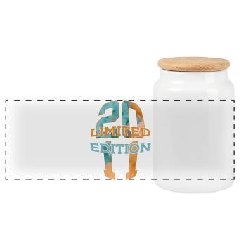LIMITED EDITION 2011 15 JAHRE 15. GEBURTSTAG - Panorama Keksdose mit Holzdeckel - Weiß - Vorne