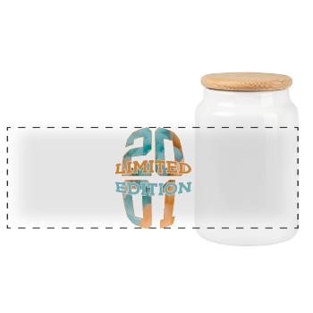 ÉDITION LIMITÉE 2001 25 ANS 25E ANNIVERSAIRE - Boîte à biscuits avec couvercle en bois - blanc - Devant