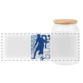 ÉDITION LIMITÉE 2009 FOOTBALL 17E ANNIVERSAIRE - Boîte à biscuits avec couvercle en bois - blanc - Devant