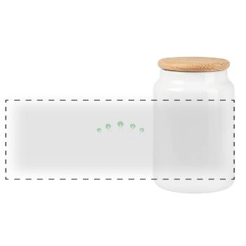 Programmers – Coding Developers & Computer Scientists - Panoramic Cookie Jar with Wooden Lid - white - Front