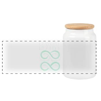 Programmers – Coding Developers & Computer Scientists - Panoramic Cookie Jar with Wooden Lid - white - Front