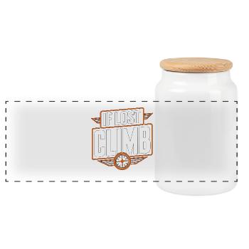Private Pilot If Lost Climb Aviation Enthusiast - Panoramic Cookie Jar with Wooden Lid - white - Front