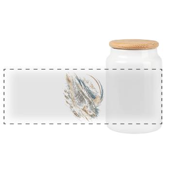 Fauconniers de fauconnerie - Boîte à biscuits avec couvercle en bois - blanc - Devant