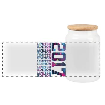 COOL 9 JAHRE LIMITED EDITION 2017 9. GEBURTSTAG - Panorama Keksdose mit Holzdeckel - Weiß - Vorne