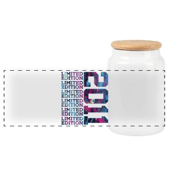 COOL 15 JAHRE LIMITED EDITION 2011 15. GEBURTSTAG - Panorama Keksdose mit Holzdeckel - Weiß - Vorne