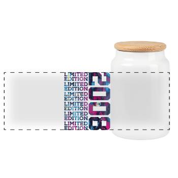 COOL 18 JAHRE LIMITED EDITION 2008 18. GEBURTSTAG - Panorama Keksdose mit Holzdeckel - Weiß - Vorne