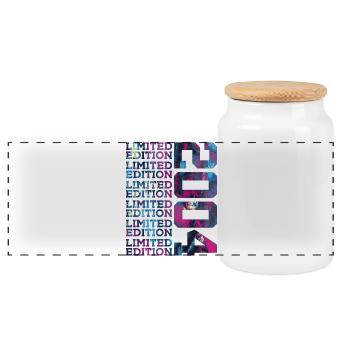 COOL 22 JAHRE LIMITED EDITION 2004 22. GEBURTSTAG - Panorama Keksdose mit Holzdeckel - Weiß - Vorne