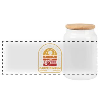 It's Always Pickleball Season - Panorama Keksdose mit Holzdeckel - Weiß - Vorne