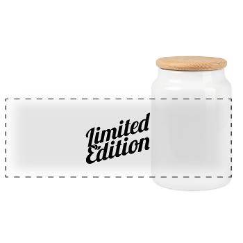 limited_edition_f1 - Panorama Keksdose mit Holzdeckel - Weiß - Vorne