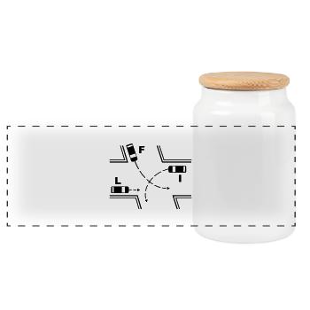 crossroads_1_se1 - Panoramic Cookie Jar with Wooden Lid - white - Front