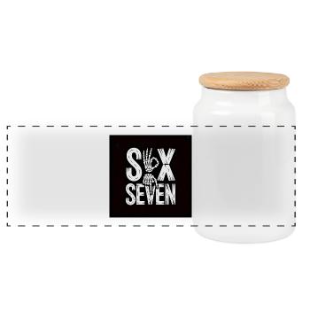 Sox Seven Skelett Hand - Panorama Keksdose mit Holzdeckel - Weiß - Vorne