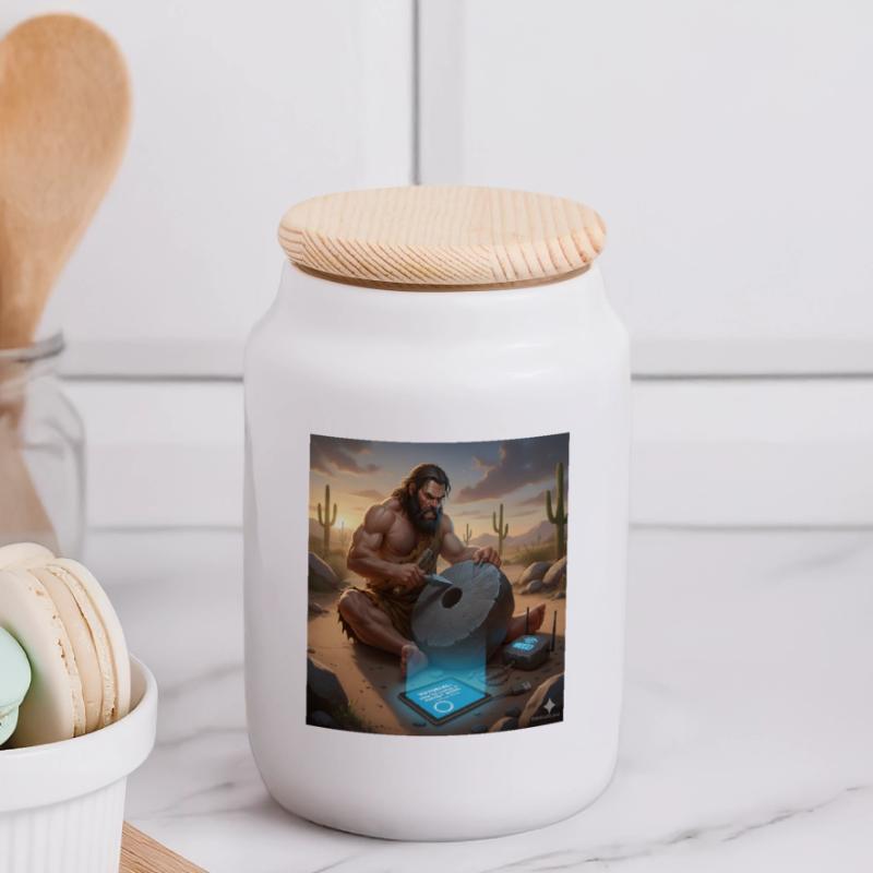 Caveman Tech Support – Das erste Tutorial Panorama Keksdose mit Holzdeckel