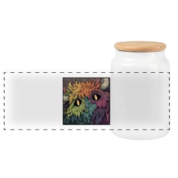 Jeu Rainbow Monster Color - Boîte à biscuits avec couvercle en bois - blanc - Devant