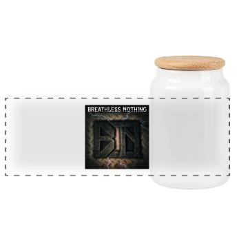 Breathless Nothing de Mark Noone - Boîte à biscuits avec couvercle en bois - blanc - Devant