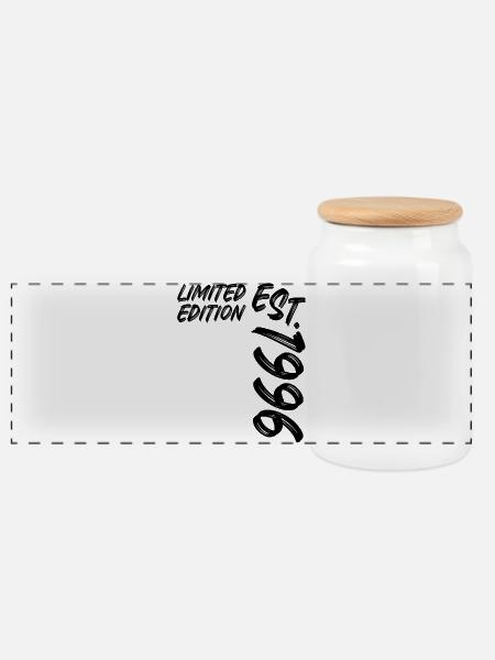 Limited Edition Est. 1996 - Panorama Keksdose mit Holzdeckel - Weiß