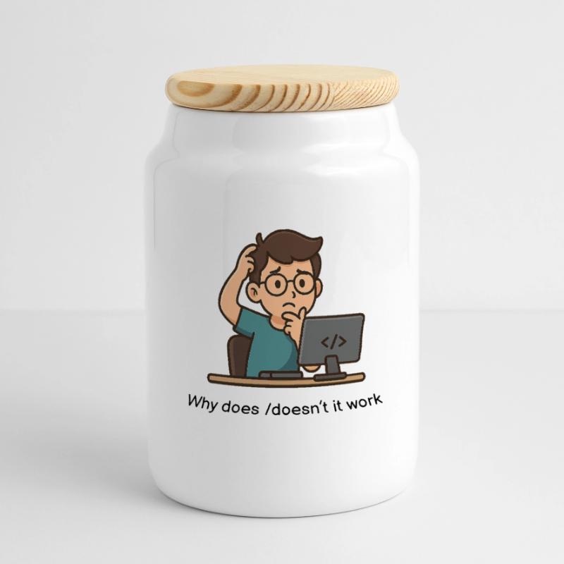 Why does/doesn't it work Panoramic Cookie Jar with Wooden Lid